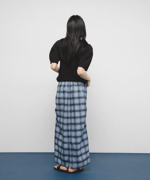 KBF（ケイビーエフ）の「サイドデザインチェックスカート（スカート・レディース・ブラック系その他/イエロー系その他/ブルー系その他・ONE）」の22枚目の写真