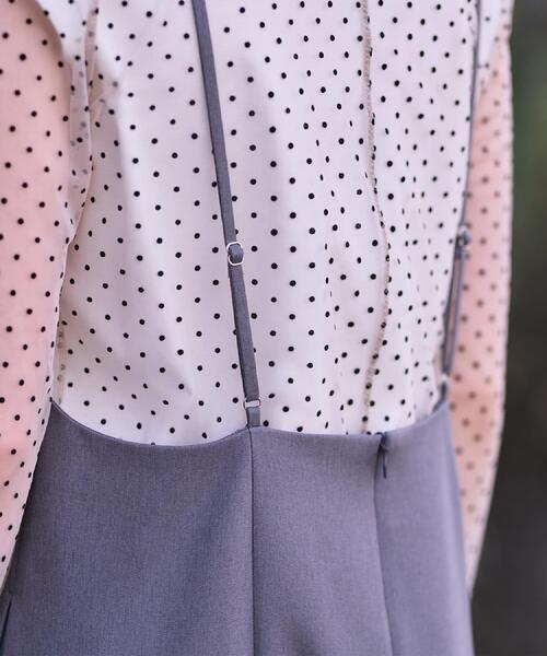 DRESSTERIOR（ドレステリア）の「【美人百花/モデル美香着用】コンフォートアイラインキャミワンピース（ワンピース・レディース・ブラック/グレー・38/36/34）」の11枚目の写真