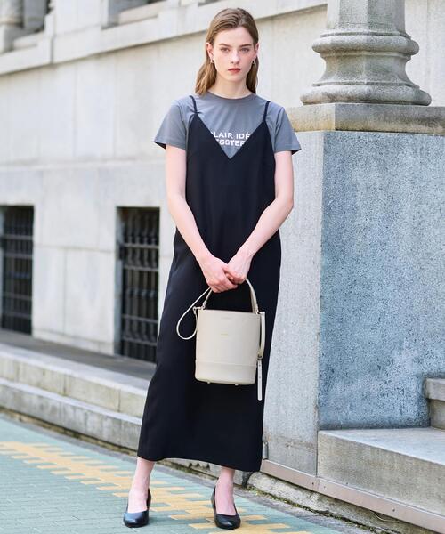 DRESSTERIOR（ドレステリア）の「【美人百花/モデル美香着用】コンフォートアイラインキャミワンピース（ワンピース・レディース・ブラック/グレー・38/36/34）」の17枚目の写真