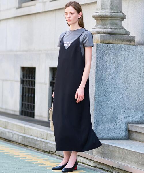 DRESSTERIOR（ドレステリア）の「【美人百花/モデル美香着用】コンフォートアイラインキャミワンピース（ワンピース・レディース・ブラック/グレー・38/36/34）」の19枚目の写真