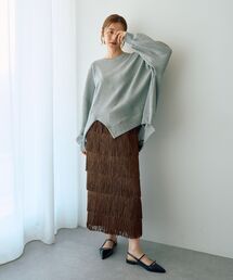 Editt by YECCA VECCA（エディットバイイェッカヴェッカ）の「フリンジロングスカート（スカート）」