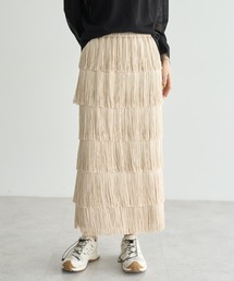 Editt by YECCA VECCA（エディットバイイェッカヴェッカ）の「フリンジロングスカート（スカート）」