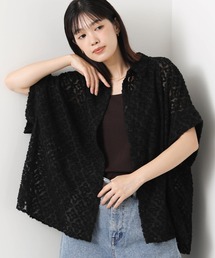 innowave（イノウェーブ）の「幾何カットジャガードシャツ（シャツ/ブラウス）」