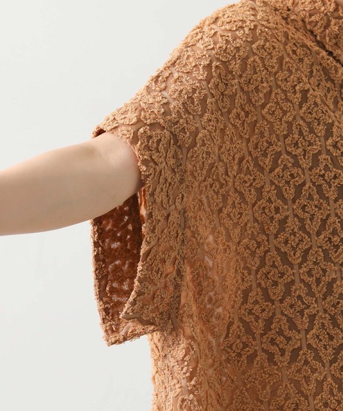 セール】幾何カットジャガードシャツ（シャツ/ブラウス