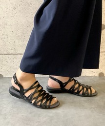 最終価格⭐︎未使用ブレンテッラ 38/25cm 5cm ストラップサンダル 黒 WOMEN サンダル