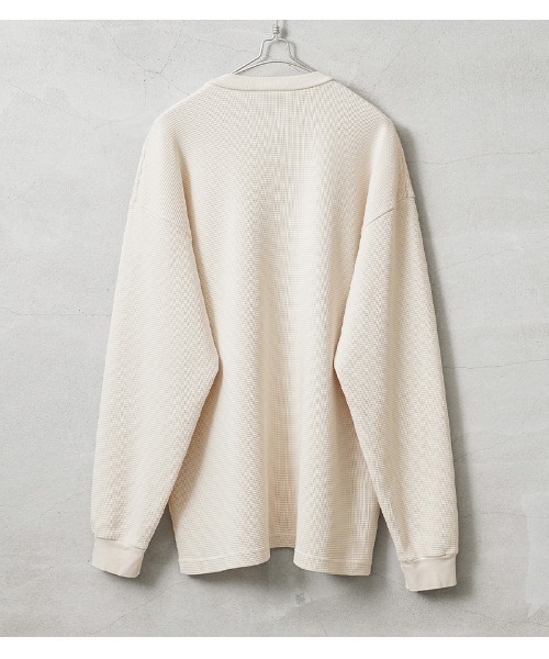 WAIPER.inc(ワイパーインク)の「L/S HEAVY THERMALCREW NECK(Tシャツ/カットソー・メンズ・アイボリー/ホワイト/ブラック/ネイビー・M/L/XL)」の5枚目の写真