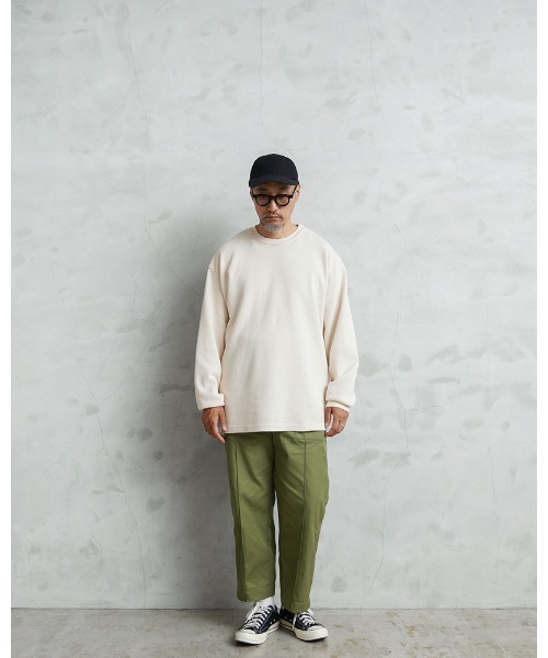 WAIPER.inc(ワイパーインク)の「L/S HEAVY THERMALCREW NECK(Tシャツ/カットソー・メンズ・アイボリー/ホワイト/ブラック/ネイビー・M/L/XL)」の7枚目の写真