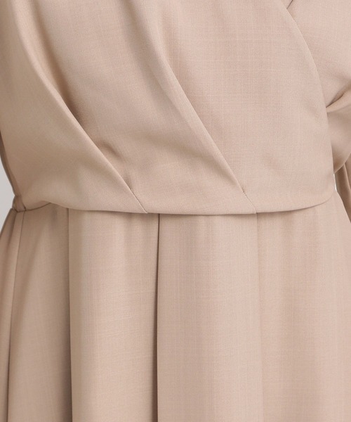 Andemiu（アンデミュウ）の「カシュクール風ワンピース582335（ワンピース・レディース・ネイビー/ベージュ/ブラウン・FREE）」の8枚目の写真