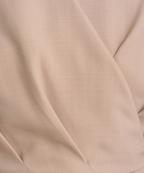 Andemiu（アンデミュウ）の「カシュクール風ワンピース582335（ワンピース・レディース・ネイビー/ベージュ/ブラウン・FREE）」の4枚目の写真