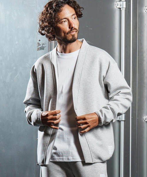 wjk reluxe（ダブルジェーケーリラックス）の「mcg3682-cardboard X cardigan カーディガン(WR25W-12)（カーディガン/ボレロ・メンズ・ネイビー/ブラック/トップグレー・L/M/S）」の4枚目の写真