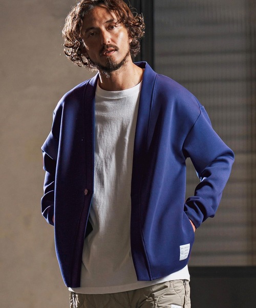 wjk reluxe（ダブルジェーケーリラックス）の「mcg3682-cardboard X cardigan カーディガン(WR25W-12)（カーディガン/ボレロ・メンズ・ネイビー/ブラック/トップグレー・L/M/S）」の11枚目の写真