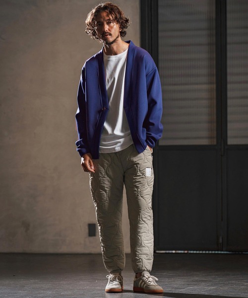 wjk reluxe（ダブルジェーケーリラックス）の「mcg3682-cardboard X cardigan カーディガン(WR25W-12)（カーディガン/ボレロ・メンズ・ネイビー/ブラック/トップグレー・L/M/S）」の13枚目の写真
