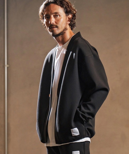 wjk reluxe（ダブルジェーケーリラックス）の「mcg3682-cardboard X cardigan カーディガン(WR25W-12)（カーディガン/ボレロ・メンズ・ネイビー/ブラック/トップグレー・L/M/S）」の15枚目の写真