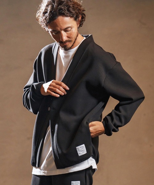 wjk reluxe（ダブルジェーケーリラックス）の「mcg3682-cardboard X cardigan カーディガン(WR25W-12)（カーディガン/ボレロ・メンズ・ネイビー/ブラック/トップグレー・L/M/S）」の17枚目の写真