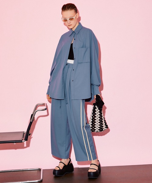 MAISON SPECIAL（メゾンスペシャル）の「長袖シャツ（シャツ/ブラウス・レディース・グレー・FREE）」の3枚目の写真