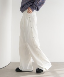 スラックス（ホワイト/白色系・ストライプ柄）ファッション通販 - ZOZOTOWN