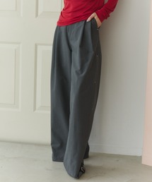 haek（ハク）の「stripe wide pants/ストライプワイドパンツ（スラックス）」