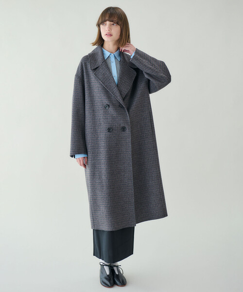 LE GLAZIK | ウール ダブルフェイスコート WOMEN（チェスター