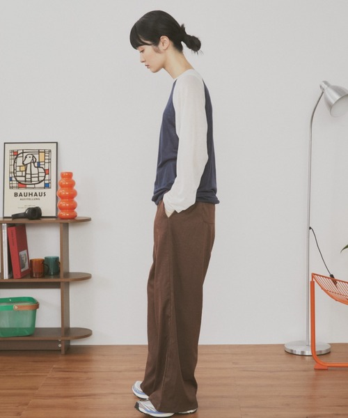 MERLOT(メルロー)の「シアーラグランロンT(Tシャツ/カットソー・レディース・ネイビー/レッド/ホワイト・FREE)」の17枚目の写真
