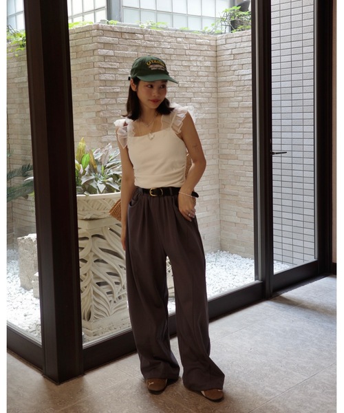 JUMELLE（ジュメロ）の「バレルレッグスウェットパンツ（スウェットパンツ・レディース・チャコール/アイボリー・SMALL/MEDIUM）」の9枚目の写真