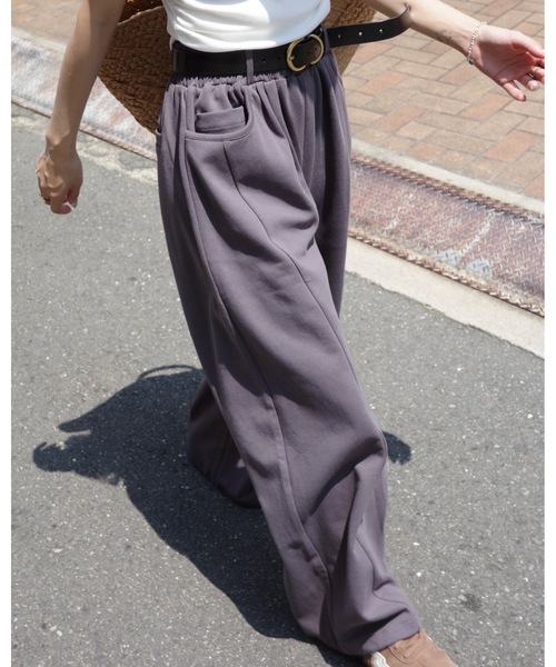 JUMELLE（ジュメロ）の「バレルレッグスウェットパンツ（スウェットパンツ・レディース・チャコール/アイボリー・SMALL/MEDIUM）」の14枚目の写真