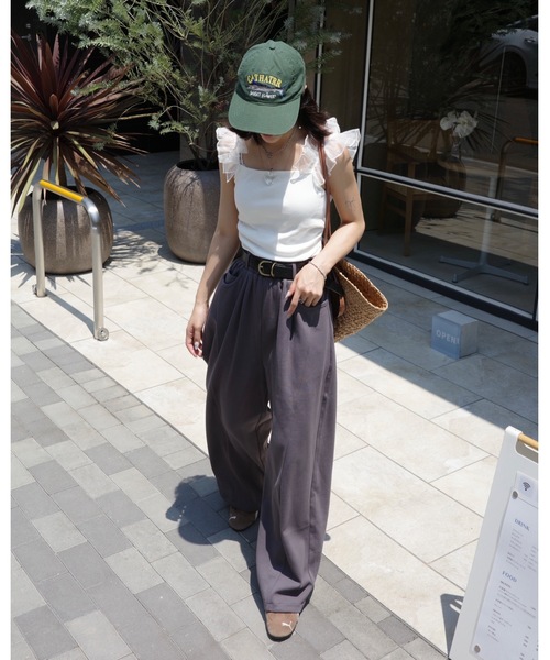 JUMELLE（ジュメロ）の「バレルレッグスウェットパンツ（スウェットパンツ・レディース・チャコール/アイボリー・SMALL/MEDIUM）」の19枚目の写真