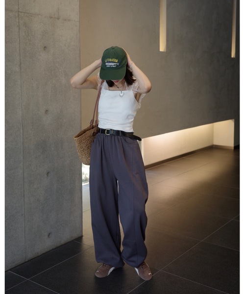 JUMELLE（ジュメロ）の「バレルレッグスウェットパンツ（スウェットパンツ・レディース・チャコール/アイボリー・SMALL/MEDIUM）」の20枚目の写真