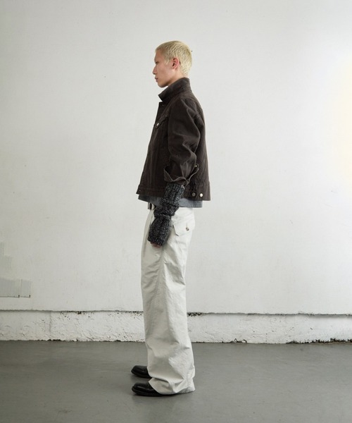 NVRFRGT(ネヴァーフォーゲット)の「3D TRUCKER JACKET(デニムジャケット・メンズ・ダークブラウン/ダークグレー・2)」の6枚目の写真
