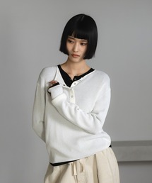 LOWRYS FARM | シアーヘンリーニットプルオーバー  587720(ニット/セーター)