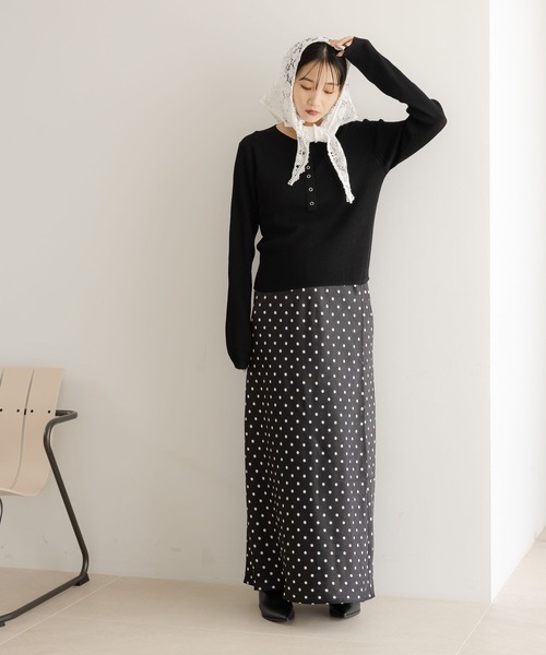 シアーヘンリーニットプルオーバー 587720（ニット/セーター