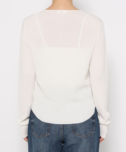 LOWRYS FARM（ローリーズファーム）の「シアーヘンリーニットプルオーバー  587720（ニット/セーター・レディース・ブラック/ブラウン/アイボリー/ピンク・LARGE/MEDIUM）」の17枚目の写真