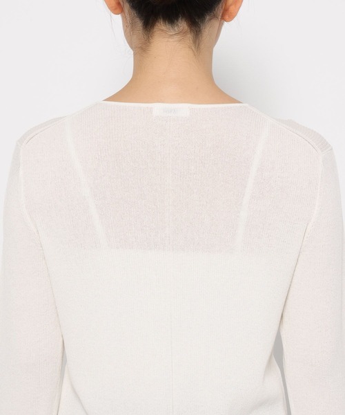 LOWRYS FARM（ローリーズファーム）の「シアーヘンリーニットプルオーバー  587720（ニット/セーター・レディース・ブラック/ブラウン/アイボリー/ピンク・LARGE/MEDIUM）」の18枚目の写真