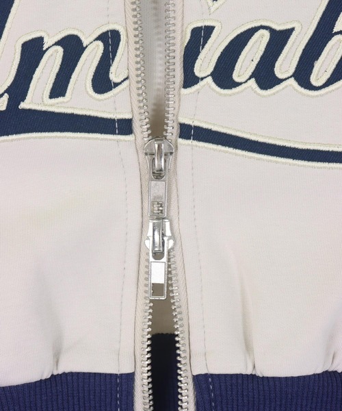 ANAP kids（アナップキッズ）の「ダブルジップ ジャージ パーカー【ジュニアお揃い】（パーカー・キッズ・ネイビー/カーキ/ブラック系その他/レッド・120cm/130cm/110cm）」の7枚目の写真