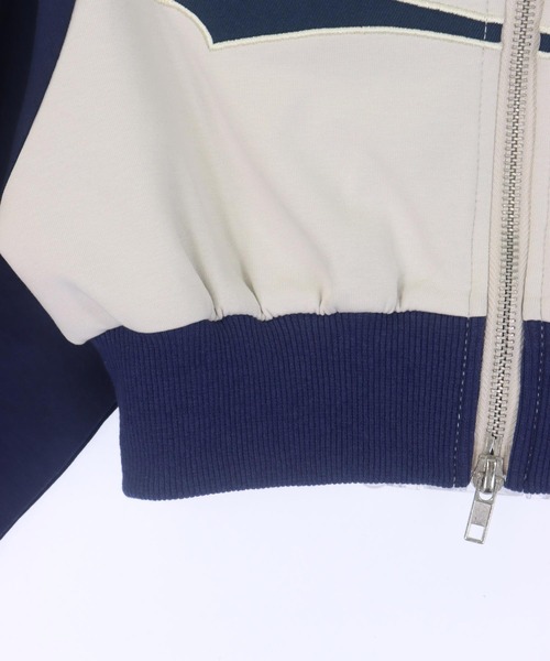 ANAP kids（アナップキッズ）の「ダブルジップ ジャージ パーカー【ジュニアお揃い】（パーカー・キッズ・ネイビー/カーキ/ブラック系その他/レッド・120cm/130cm/110cm）」の8枚目の写真