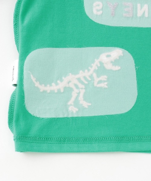 KP BOY（ケーピーボーイ）の「恐竜刺しゅう レイヤード風長袖Tシャツ（Tシャツ/カットソー・キッズ・ブルー/グリーン・90cm/110cm/100cm/120cm/80ｃｍ）」の7枚目の写真