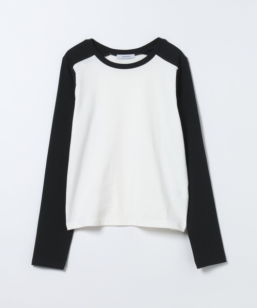 JEANASIS(ジーナシス)の「バイカラーフライスLS TEE/594163(Tシャツ/カットソー・レディース・グレー系その他/ネイビー系/ブラック系その他・FREE)」の22枚目の写真