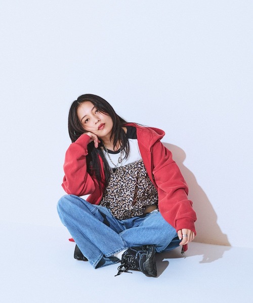 JEANASIS(ジーナシス)の「バイカラーフライスLS TEE/594163(Tシャツ/カットソー・レディース・グレー系その他/ネイビー系/ブラック系その他・FREE)」の10枚目の写真