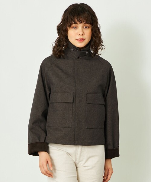 MACKINTOSH PHILOSOPHY(マッキントッシュ フィロソフィー)の「GREY LABEL 【SOMERFORD SHORT(サマーフォード ショート)】(ブルゾン・レディース・ブラウン系その他5/ベージュ/ダークネイビー・2/6)」の7枚目の写真