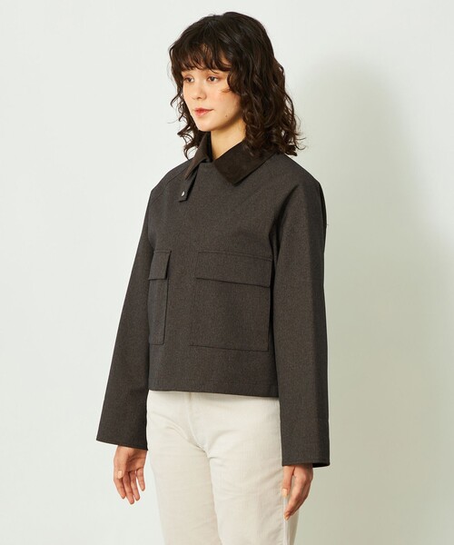 MACKINTOSH PHILOSOPHY(マッキントッシュ フィロソフィー)の「GREY LABEL 【SOMERFORD SHORT(サマーフォード ショート)】(ブルゾン・レディース・ブラウン系その他5/ベージュ/ダークネイビー・2/6)」の10枚目の写真