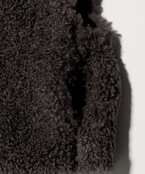 ユナイテッドアローズ UNITED ARROWS 黒　ブラック ボアベスト UNITED ARROWS｜ファーライク ボア ベスト | Rakuten Fashion(楽天