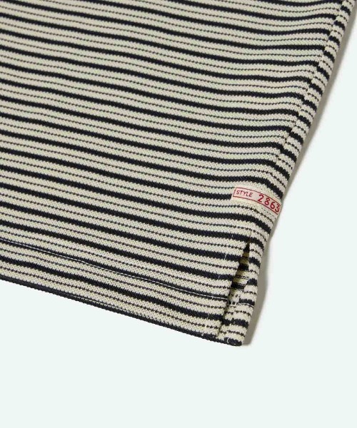 penguin BY MUNSINGWEAR(ペンギン バイ マンシングウェア)の「60’S RAGLAN SLEEVE POLO(BORDER) 長袖ポロシャツ ゴルフウェア(ポロシャツ・メンズ・レッド/ブラック・L/XL/M)」の7枚目の写真
