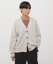 【MHL.】カーディガン マーガレットハウエル ショールカラー リネン ニット リブ