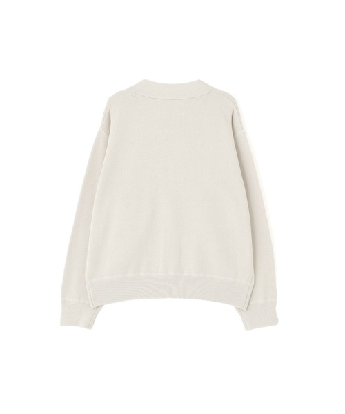 MHL.（エムエイチエル）の「DRY WORN COTTON RIB（カーディガン/ボレロ・レディース・ネイビー/オフホワイト・2）」の5枚目の写真