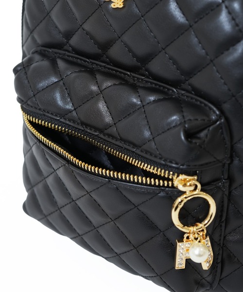 PAUL & JOE ACCESSOIRES(ポールアンドジョーアクセソワ)の「【PAUL & JOE ACCESSOIRES /ポール アンド ジョー アクセソワ 】 QUILTING チャーム付きミニリュック(バックパック/リュック・レディース・ブラック/アイボリー/ピンク・FREE)」の10枚目の写真