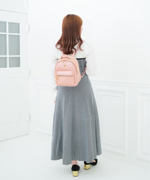 PAUL & JOE ACCESSOIRES(ポールアンドジョーアクセソワ)の「【PAUL & JOE ACCESSOIRES /ポール アンド ジョー アクセソワ 】 QUILTING チャーム付きミニリュック(バックパック/リュック・レディース・ブラック/アイボリー/ピンク・FREE)」の14枚目の写真
