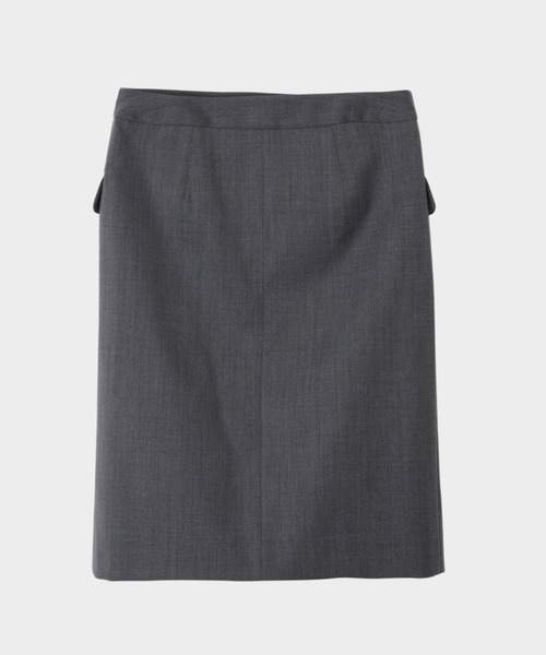 CINOH（チノ）の「ラップスカート（スカート・レディース・グレー/ネイビー・36）」の7枚目の写真