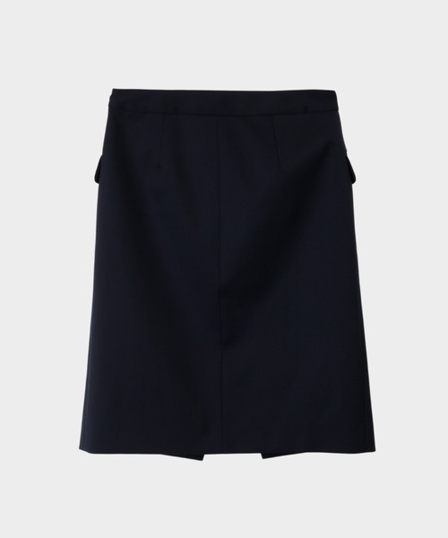 CINOH（チノ）の「ラップスカート（スカート・レディース・グレー/ネイビー・36）」の10枚目の写真