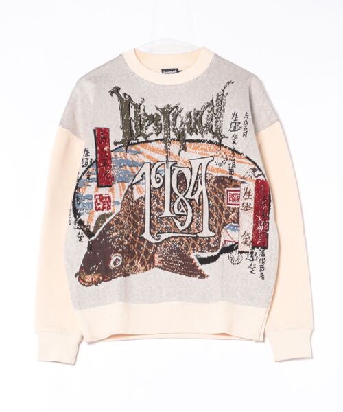 Desigual(デシグアル)の「ストリートカルチャーロングスリーブニット(ニット/セーター・メンズ・ブラウン・S/M/L/XL)」の4枚目の写真