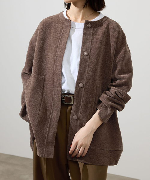 IENA イエナ 柄編みコンパクトニットジャケット ブルゾン スローブイエナ 楽天市場】ツィードニットジャケット SLOBE IENA スローブ イエナ