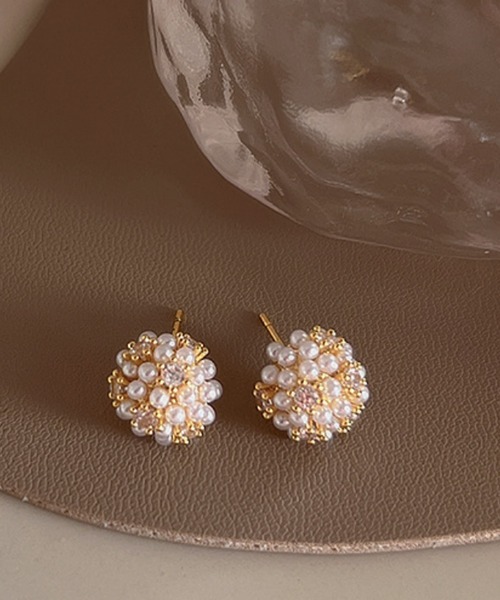 Mignonjour（ミニョンジュール）の「FReePLACe/パール ビジュー ピアス R0133（ピアス（両耳用）・レディース・その他・FREE）」の3枚目の写真